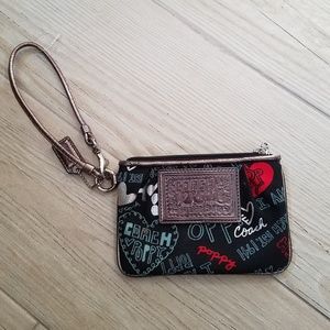 Coach Black Wristlet